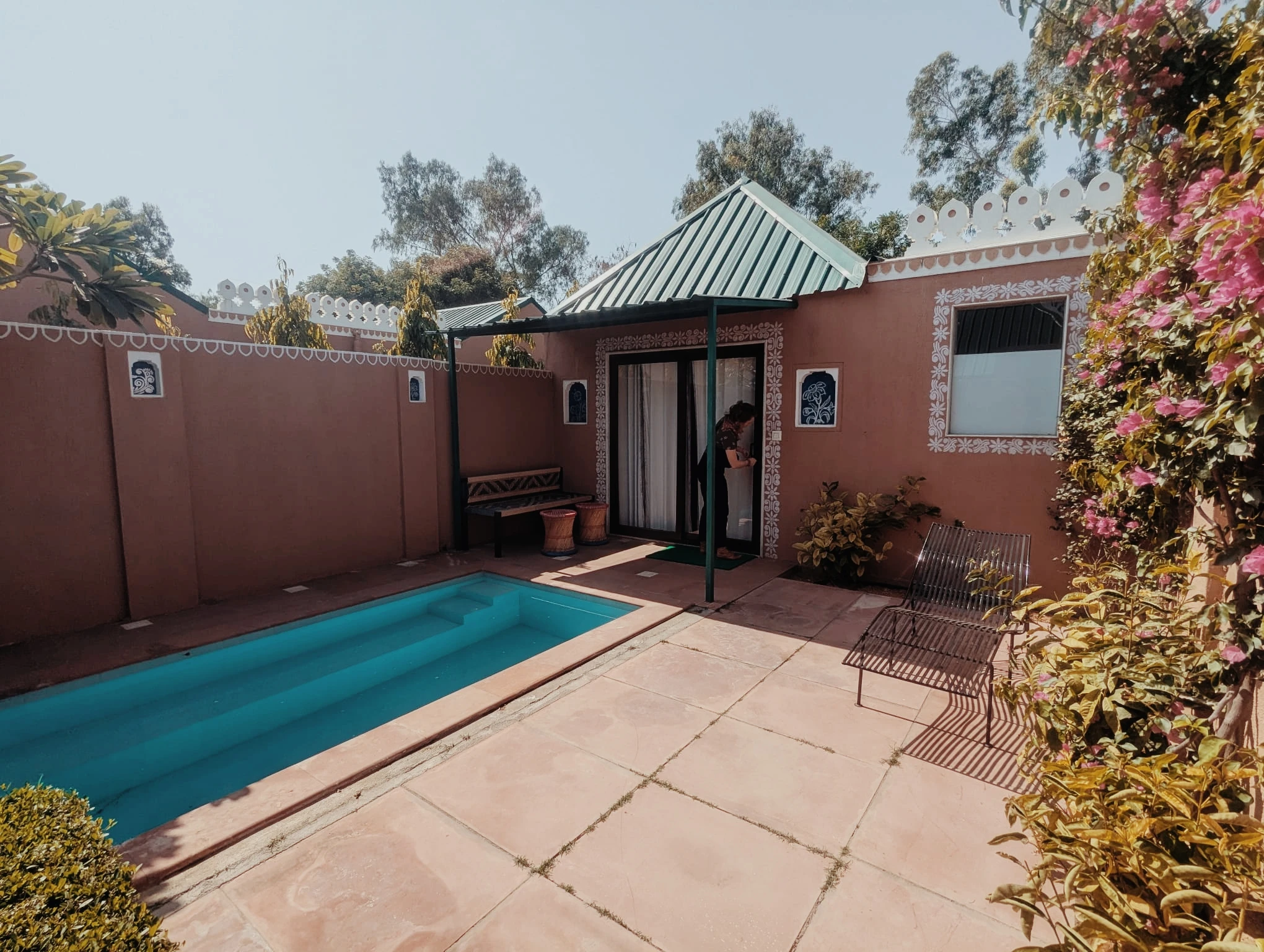 Piscine du Aagan resort (Ranthambore)