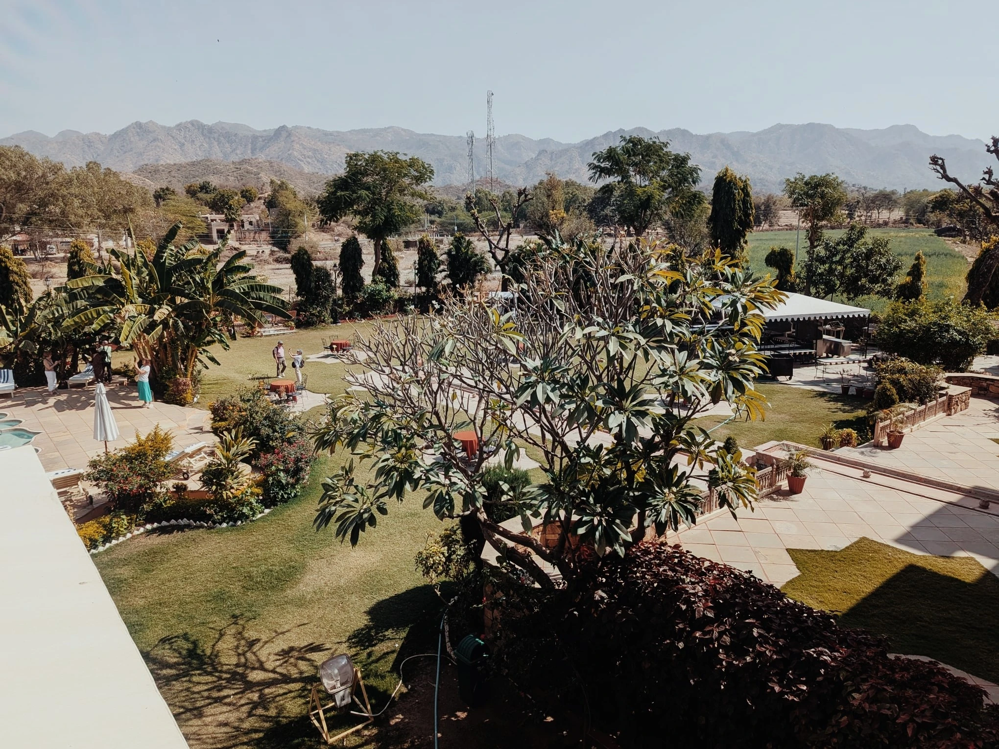 Jardein de l'hotel Fateh Bagh (Ranakpur)