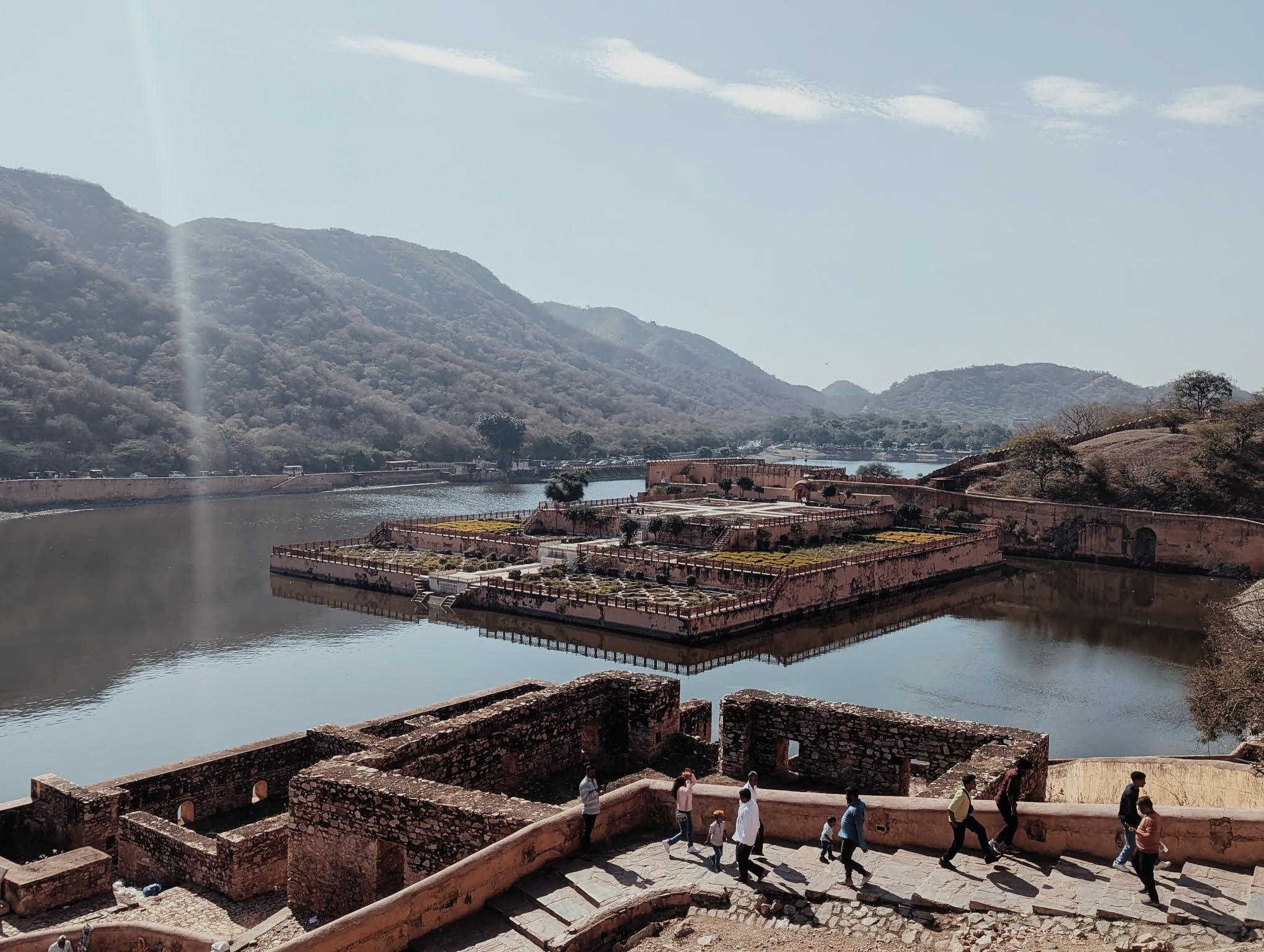 Jardin sur eau du fort de Amber (Jaipur)