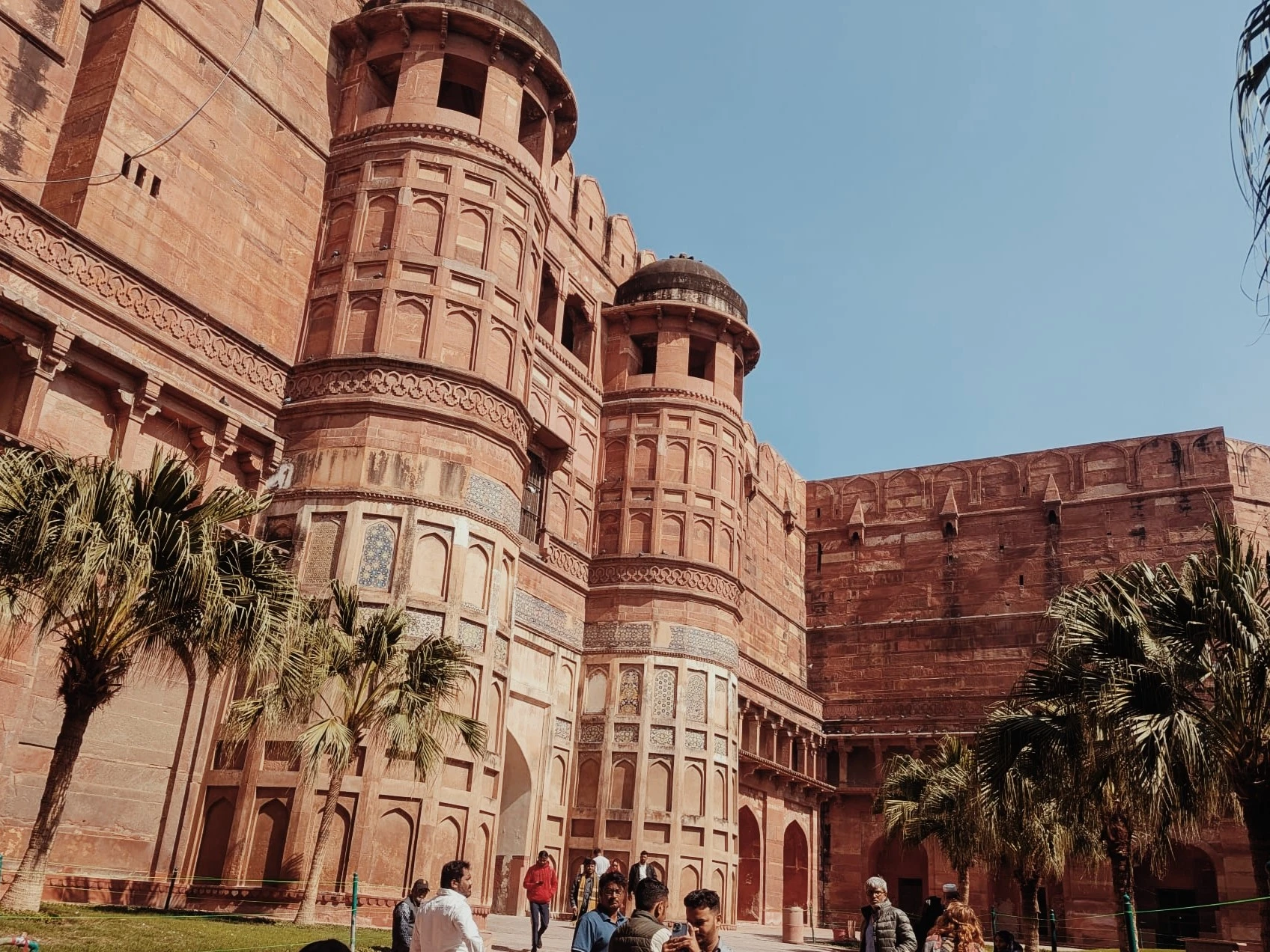 Rempart du fort rouge (Agra)