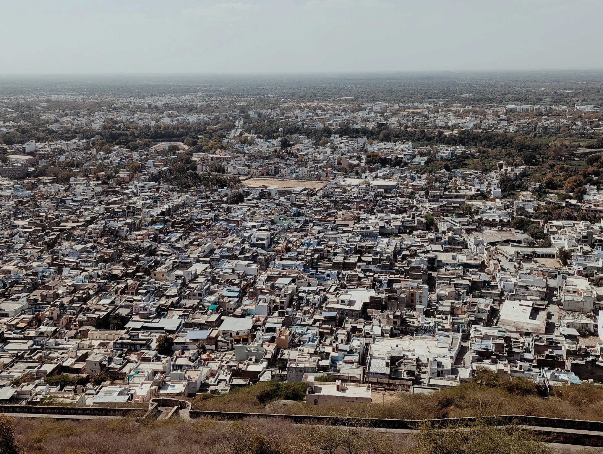 Point de vue sur la ville Chittorgarh